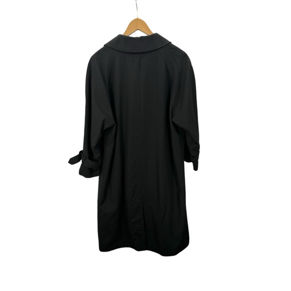 Burberry Women’s Heritage Nova Check Plaid Mid length Trench Coat Size 14 Black - Picture 4 of 6